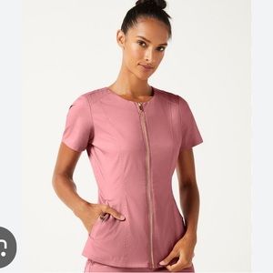 Jaanuu gold zipper limited scrub set